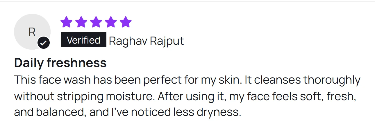 Customer review of Lamoist Face Wash on Clinikally
