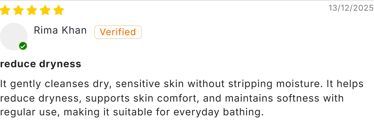 Customer review of La Moist Soap on DelMeds